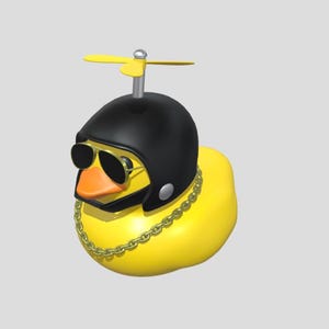 Rubber Ducky Cool Biker | Bath Duck for Duck Duck Jeep | STL Digital File for 3D Printing