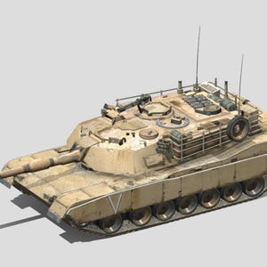 M1A2 Abrams Main Battle Tank – STL & GLB Digital Files for 3D Printing