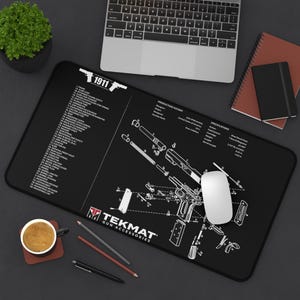 1911 Gaming Desk Mat – Schematic Cleaning Mat by KlickieKeyz