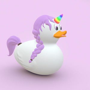 Anatra di gomma unicorno / Anatra da bagno per Duck Duck Jeep / File digitale STL per stampa 3D