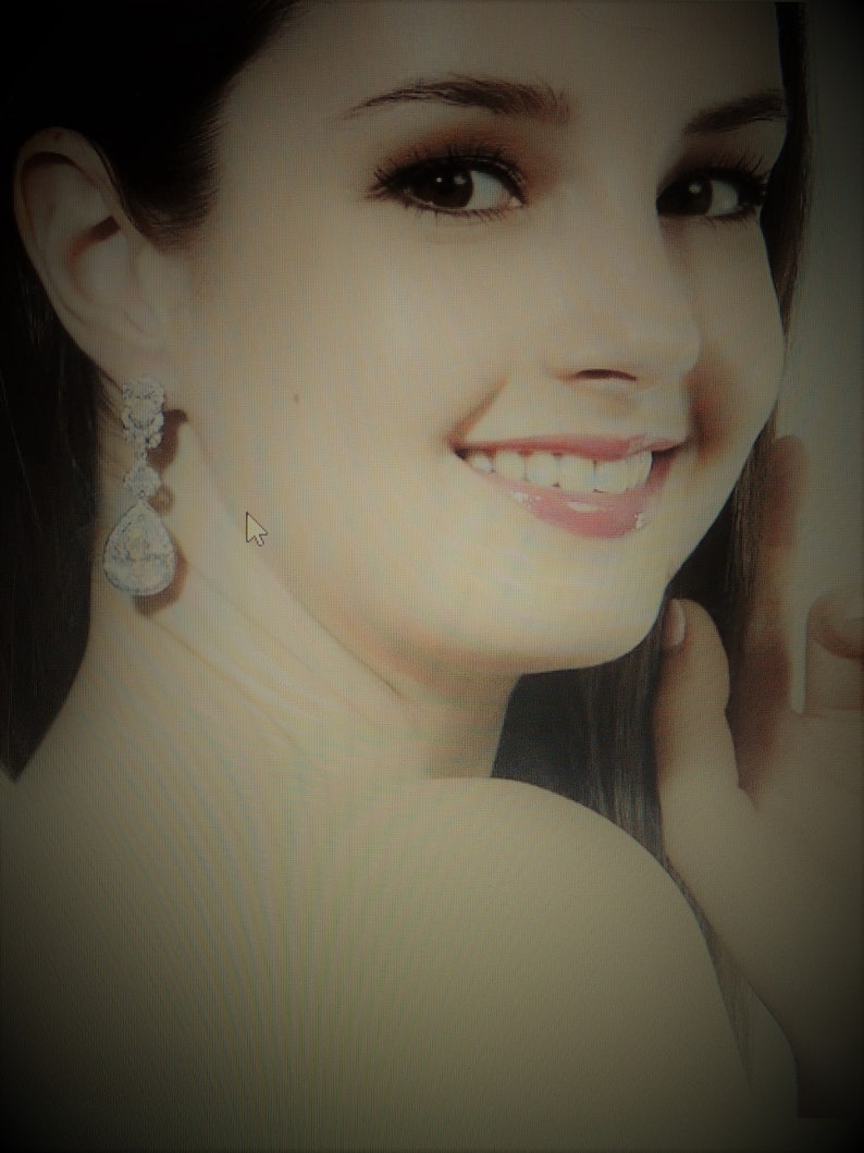Wedding Bridal Bridesmaids Rhinestone Chandelier Dangle Earrings