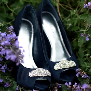 Wedding Bridal Swarovski Crystal Beaded Shoes Clips Bridal - Etsy