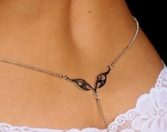 Erotic Back Jewelry Chain Tribal Tattoo Design With Clear - Etsy Australia Erotic Back Jewelry Chain Tribal Tattoo Design With Clear - Etsy Australia