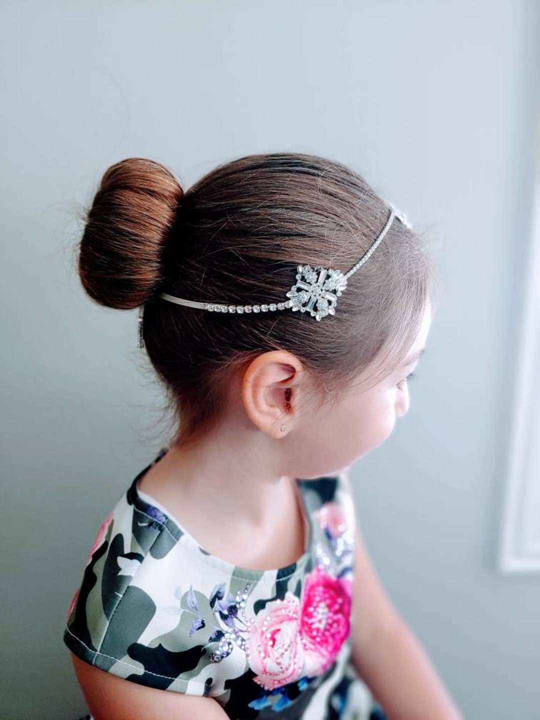 Baby Girl Christening Headpiece Flower Girl Headband Baby Etsy