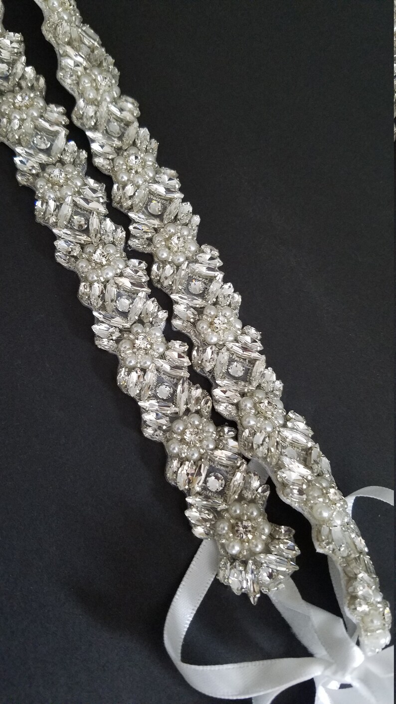 Zara Rhinestone Headband Grecian Headpiece Wedding Hair Etsy