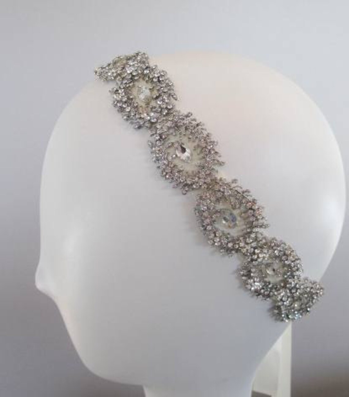 Crystal Victorian Wedding Headband Art Deco Rhinestone Bridal - Etsy
