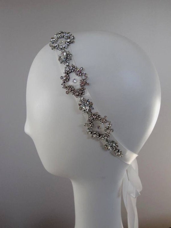 Crystal Victorian Wedding Headband Art Deco Rhinestone Bridal | Etsy