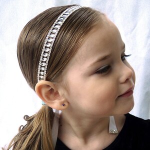 Flower Girl Wedding Headband - Girl Toddler Teen Flower Headband-Wedding Hair Accessories