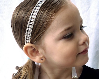 Flower Girl Wedding Headband - Girl Toddler Teen Flower Headband-Wedding Hair Accessories