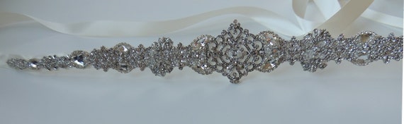 NEU 1 Yard Silber Kristall Strass Glänzend Gürtel Hochzeit Verzierung Brautkleid NEU 1 Yard Silber Kristall Strass Glänzend Gürtel Hochzeit Verzierung Brautkleid