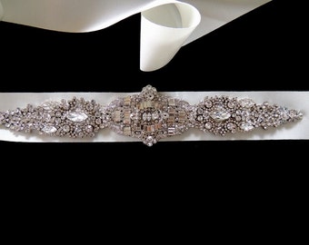 Wedding sash,bridal belt,rhinestone sash,bridal ribbon sash,Bridal Crystal sash,bridal accessories,bridal belt