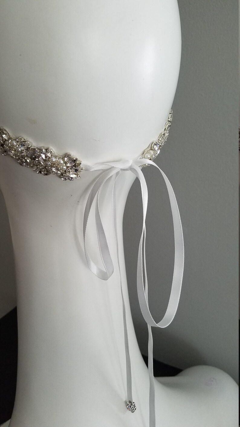 Zara Rhinestone Headband Grecian Headpiece Wedding Hair Etsy