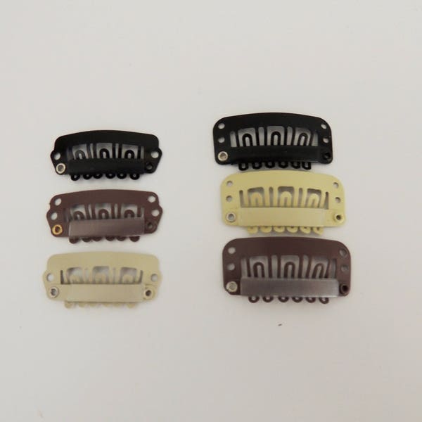 Birdcage veil comb DIY snap small combs small bow clips Weft Clip or Micro Bead Finish For Dreadlock Extensions