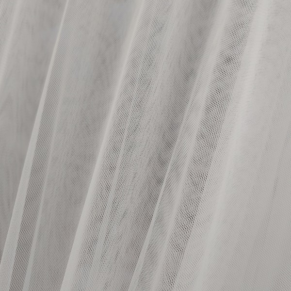 Wedding Bridal Veil Illusion Tulle Fabric Material Soft Off White Light Ivory Make Your Own DIY 1 y x 116" wide