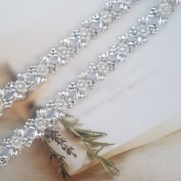 Crystal Bead Trim Etsy