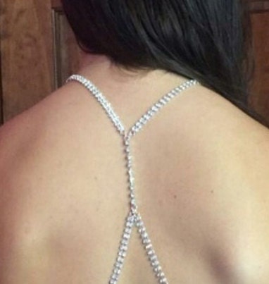 Race Back Rhinestone Bra Straps Diamate Shoulder Dress Straps Sexy Body  Jewelry -  Canada