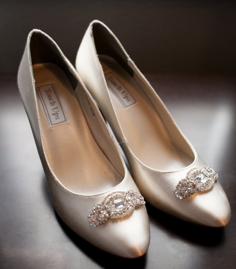 Wedding Bridal Swarovski Crystal Beaded Shoes Clips Bridal Etsy