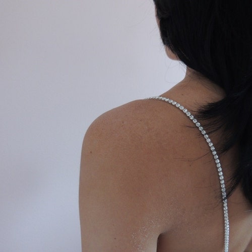 Rhinestone Bra Straps Shoulder Dress Straps Crystals Etsy