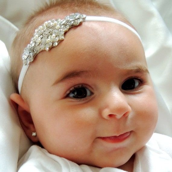 Dwars zitten incompleet Wereldwijd Het meisje dat van de baby hoofddeksel doopt hoofdband van - Etsy België