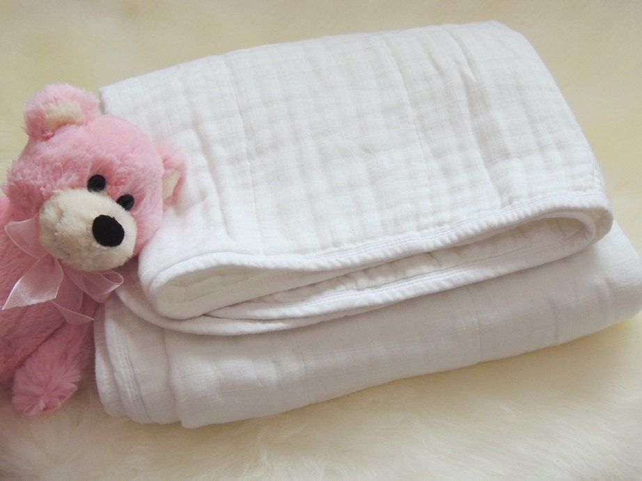 Quilt Throw Cotton Muslin Organic Cotton Bamboo pre-washed Dream Blan…