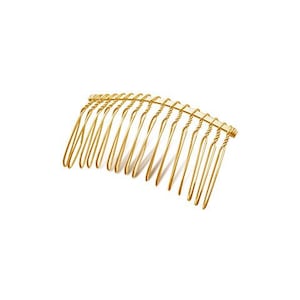 Wedding Veil Comb DIY Twisted Wire Metal Comb Gold Tone 4 Sizes - Etsy