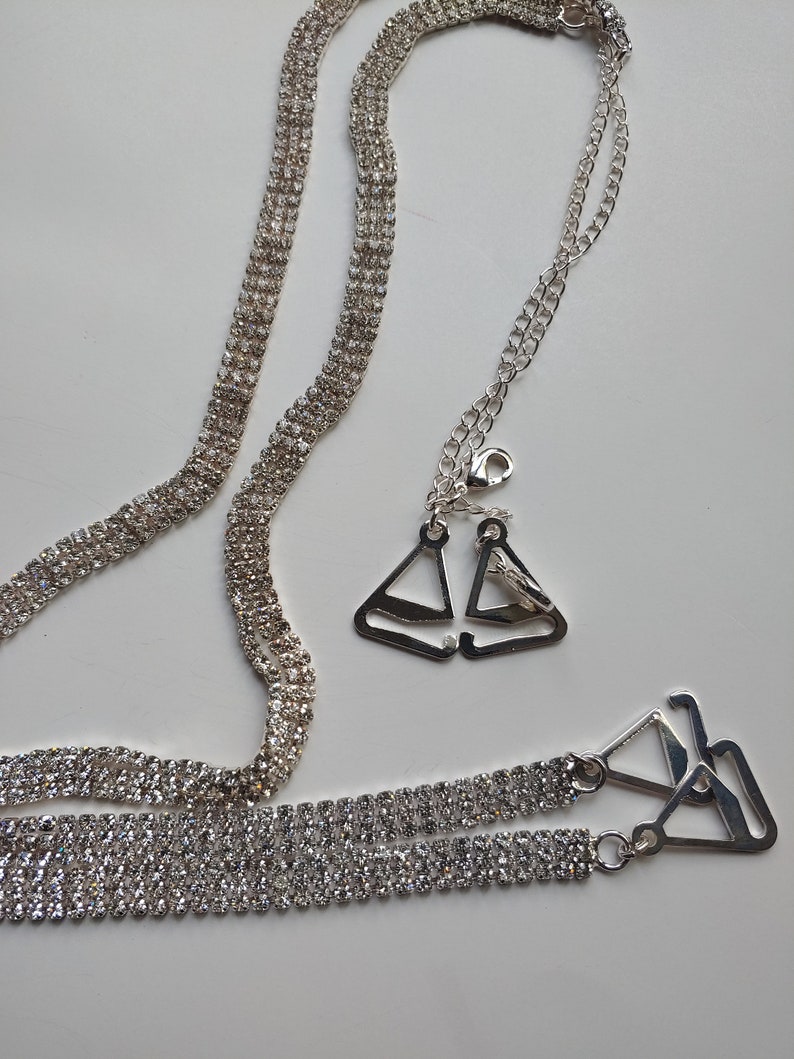 Rhinestone bra straps shoulder dress straps crystals 3 or 4 Etsy