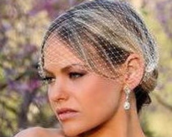 Simple Wedding Bridal Birdcage Veil Veiling