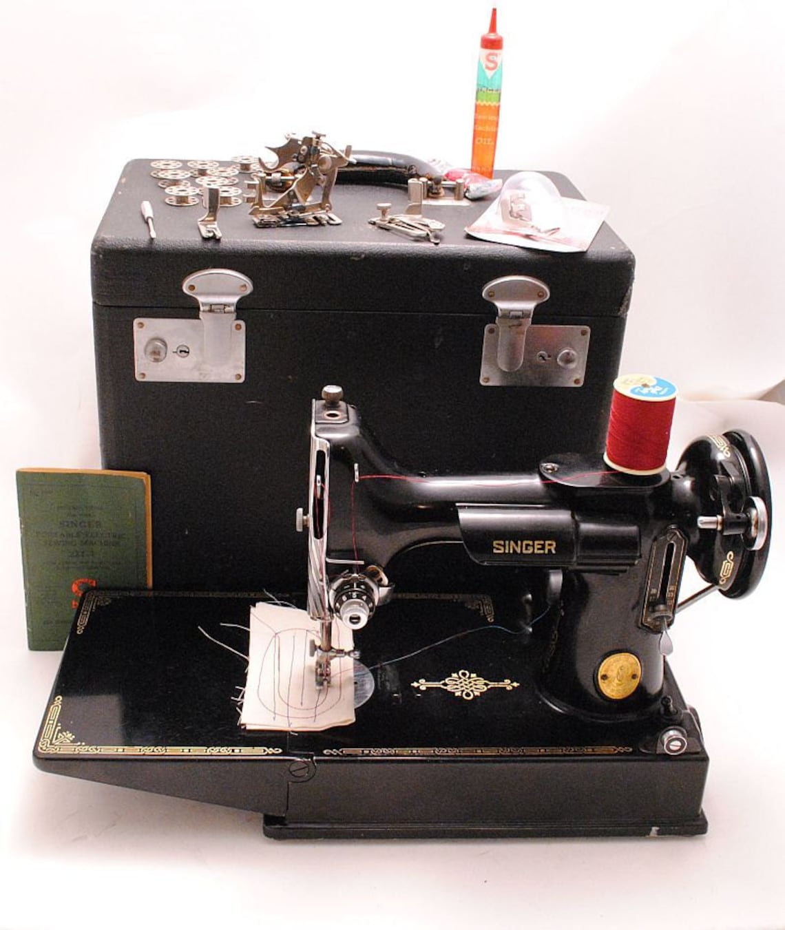 Singer Featherweight Sewing Machine 1940s 2211 Portable with Etsy
