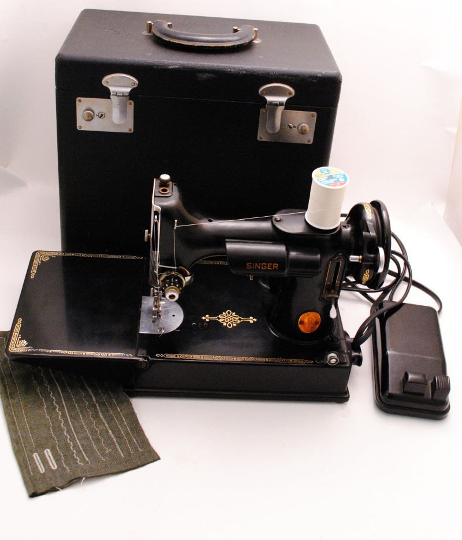 Singer Featherweight Sewing Machine 1940s 2211 Portable with Etsy