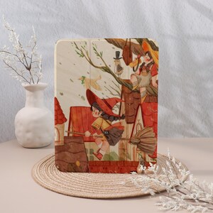 Fairy-Tale Witch Personalized iPad Case,customized Gifts,For iPad 10.9 10.5 10.2 iPad Air 3 4 5 6 Pro 2018 2021 2022 2024 Mini 1/2/3/4/5/6/7