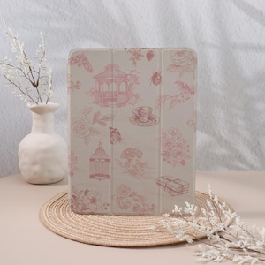 Romantic Vintage-Inspired Customized iPad Case/Protector,For iPad 10.9 10.5 10.2 iPad Air 3 4 5 6 Pro 2018 2021 2022 2024 Mini 1/2/3/4/5/6/7
