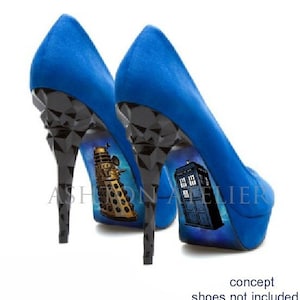 Custom hand painted Dr Who heels