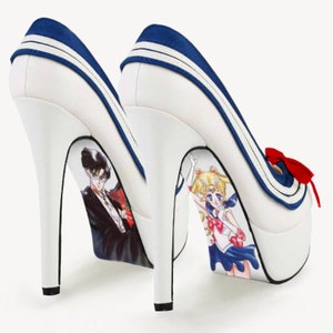 Custom hand painted Sailor Moon heels