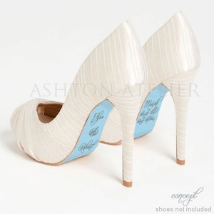 Custom hand painted Name and Wedding Date shoes