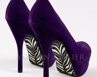 Custom hand painted Animal Print shoes