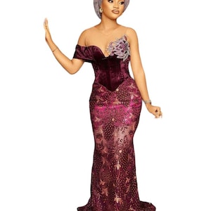 Women&#39;s Clothing | African, Nigerian Bridesmaids Dress for Women | Wedding Party Dress | Plus Size, Latest Mermaid Styles