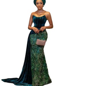 Women&#39;s Clothing | African, Nigerian Bridesmaids Dress for Women | Wedding Party Dress | Plus Size, Latest Mermaid Styles