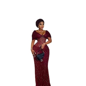 Women&#39;s Clothing | African, Nigerian Bridesmaids Dress for Women | Wedding Party Dress | Plus Size, Latest Mermaid Styles