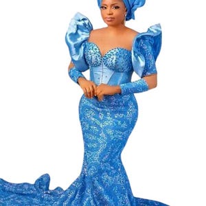 Women&#39;s Clothing | African, Nigerian Bridesmaids Dress for Women | Wedding Party Dress | Plus Size, Latest Mermaid Styles