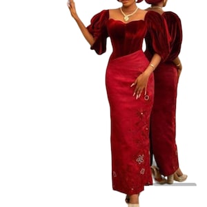 Women&#39;s Clothing | African, Nigerian Bridesmaids Dress for Women | Wedding Party Dress | Plus Size, Latest Mermaid Styles