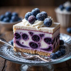 Best Lemon Blueberry Shortbread Mousse Cake Recipe – Instant PDF Download, Elegant No-Bake Dessert, Light & Fruity Treat