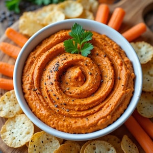 Creamy Carrot Dip Recipe PDF | Healthy Veggie Appetizer with Crudités | Easy Party Snack | Instant Digital Download | Printable Recipe