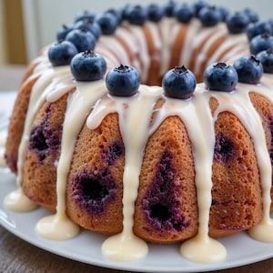 Best Recipe for Blueberry Yogurt Cake | Moist & Healthy Dessert | Instant PDF Download | Easy Homemade Cake