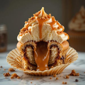 BEST RECIPE for Salted Caramel Cupcakes | Sweet & Salty Gourmet Treat | Instant Digital PDF Download | Easy Cupcake Recipe
