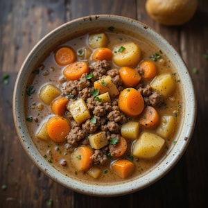 Creamy Potato & Hamburger Soup Recipe PDF | Easy Crockpot Dinner | Hearty Family Meal | Instant Digital Download | Printable Slow Cooker