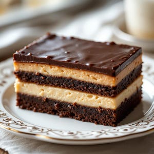 Ricetta PDF per le barrette di torta Boston Cream / Dessert a strati facile / Dolcetto alla crema e cioccolato / Download digitale istantaneo / Scheda ricetta stampabile