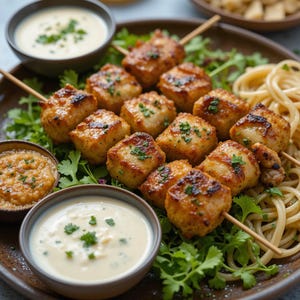 BEST Garlic Parmesan Chicken Skewers Recipe | Instant PDF Download | Easy Grilled or Oven-Baked Dinner | Family Favorite Meal