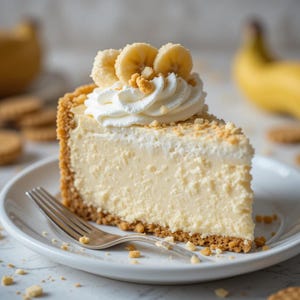Best Banana Pudding Cheesecake Recipe PDF | Creamy No-Bake Dessert | Southern-Style Treat | Easy Gourmet Cheesecake | Instant Download
