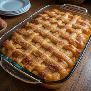 Bestes heißes Pfirsich-Cobbler-Rezept - Sofortiger PDF-Download, frisch gebackenes Dessert aus dem Süden, einfach im Ofen gebackener Fruchtstreusel