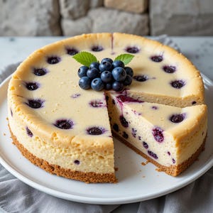 Blueberry Yogurt Cake Recipe: Moist Family Dessert (PDF Download)